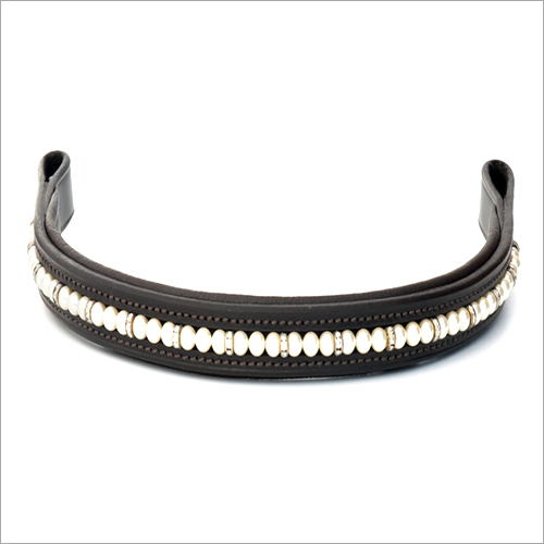 Leather Black Browband Application: Horse Riding
