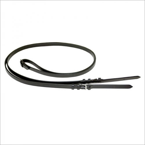 Horse Black Leather Reins