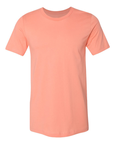 Peach Half Sleeve Men's T-Shirt - 100% Cotton, Plain Design, Comfortable Fit, Available in Sizes S-XL