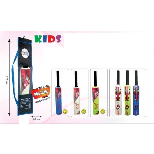 Plastic Cricket Bat & Ball - Plastic 29 Inch Size 3 Inch Wide Bat Includes 1 Bat and 1 Ball Ideal for Ages 4-6 Years