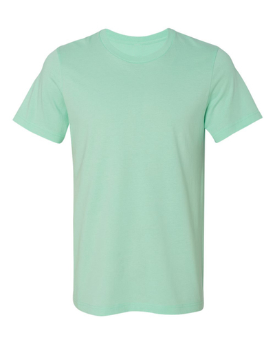 Plain Mint Biowash Men's T-Shirt - 100% Cotton, Size S-XL, Short Sleeve, Cotton Mix, Plain Dyed, Versatile for All Seasons