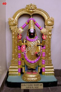 Marble Tirupati Balaji Statue - Finishing: Polishing