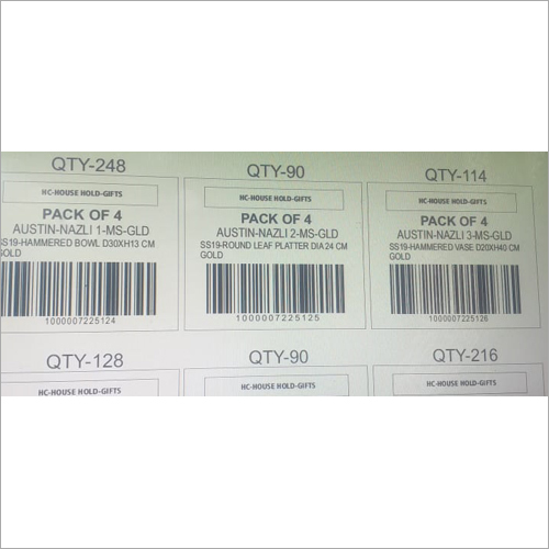 Pvc Barcode Sticker