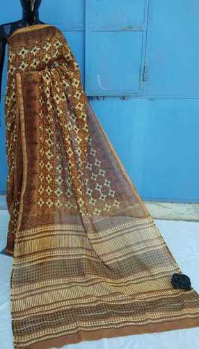 All Hand Block Printed Ladies Cahnderi Saree