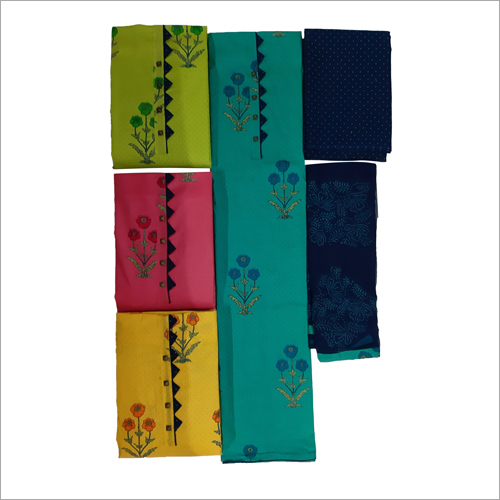 Embroidered Salwar Kameez Fabric