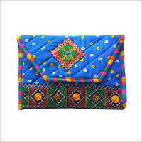 Bhandhani Embroidery Patch Purse cum Shoulder Bag