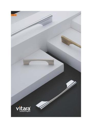 Zinc Cabinet Handle - 90, 160, 224, 288 mm | White Zinc Alloy, Stainless Steel Screen Netting, Multiple Finish Options