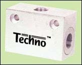 Shuttle Valve - Steel, 8x2 cm, Silver | Industrial Usage, High Power Force, 6-Month Warranty, Multiple Sizes Available