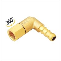 Brass Revolving Head Nozzle - Brass Forged Body, 52 Grams (g) Weight | Surface Treated For Enhanced Durability And Performance