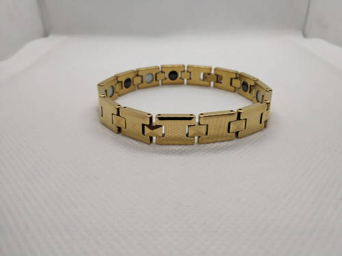 Gold Ss Tungsten Bracelet
