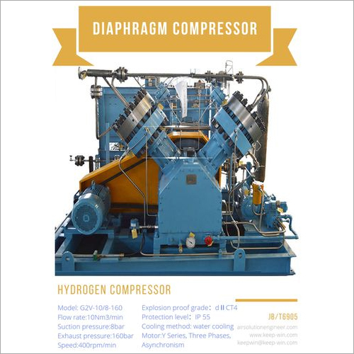 Oil Free Gas Reciprocating Diaphragm Compressor