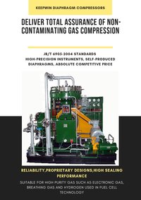 Oil Free Gas Reciprocating Diaphragm Compressor