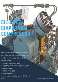 High purity Oil Free Diaphragm Compressor