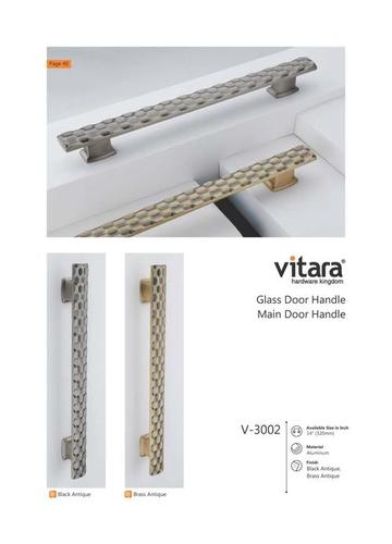 Door Pull Handles - Zinc Alloy 4 Inch Size Golden Color | Elegant Chrome Coated Finish Corrosion and Rust Proof
