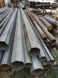Electrical High Mast Poles - Mild Steel, Height: 9-32 Meter, Length: Up To 24 Meter, Thickness: 1-6mm, Silver Finish | For Road & Garden Use, Decorative Pillars