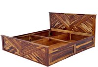 Fn bed solid sheesham wood box