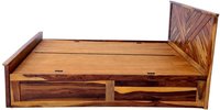 Fn bed solid sheesham wood box