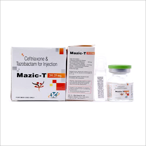 281.25mg Ceftriaxone And Tazobactam For Injection