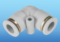 One Touch Pneumatic Fittings - Stainless Steel, 2mm Height x 3.6mm Length, White Color | Male Connectors, Elbow Tees, Industrial Usage