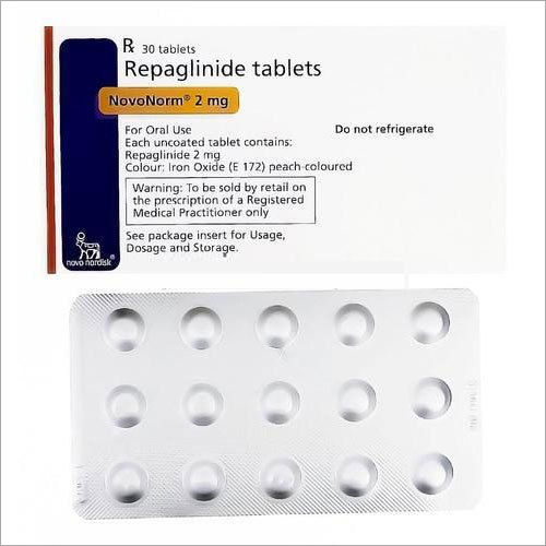 Repaglinide Tablets - General Medicines , As Per Prescription Dosage in Cool and Dry Storage