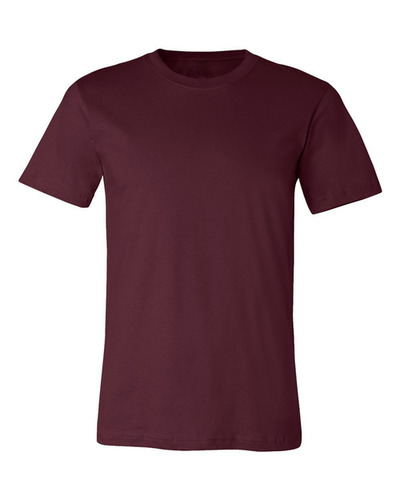 Mens 100% Cotton Bio-Wash Maroon Half Sleeve T-Shirt - Standard Sizes S-XL | Plain Design, Comfortable Fit, Suitable for All Seasons