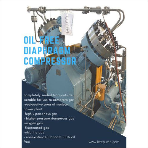 Oil-Free Oil Free Coal Gas Diaphragm Compressor