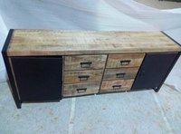 Sideboard Storage Cabinets with 6 Racks 2 Doors
