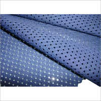 Polyester Mesh Fabric - Polyester, Popcorn Shape, Blue, Washable , Smooth Finish For Casual Garment And Dress Design