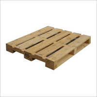Wooden Four Way Pallet - Color: Brown