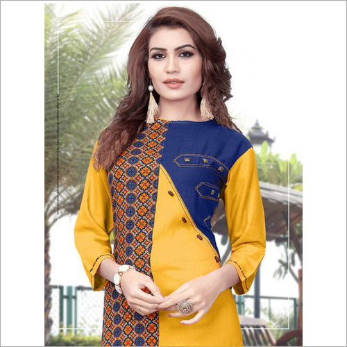 Available In All Colors As Per Client Request Ladies Designer Kurtis