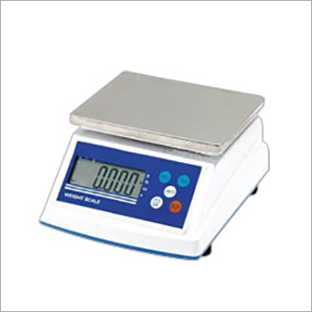 Water Proof Counter Weighing Scale - 20 kg Capacity, White Steel Design | LED Monitor Display, 1-Year Warranty, Precision Weigh Beam