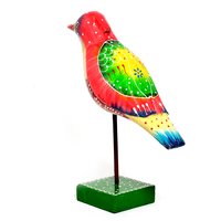 Indian Handmade Colorful Wooden Painted 2 Bird Set