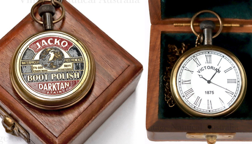 Platinum Pocket Watch A Jacko Boot Polish