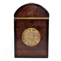 Home Decorative Brass Fitted Wooden Wine Bottle Designer Box