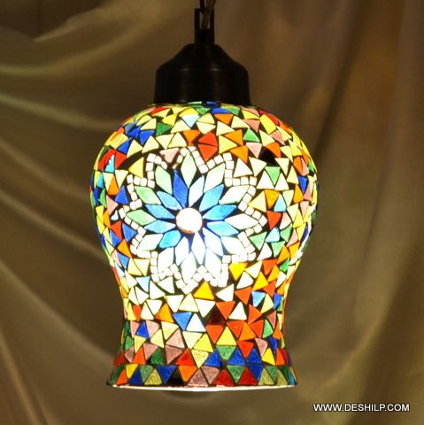 Multi Mosaic Glass Wall Hanging