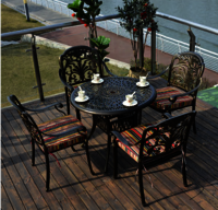 4+1 outdoor patio table and chair sets furniture supplier