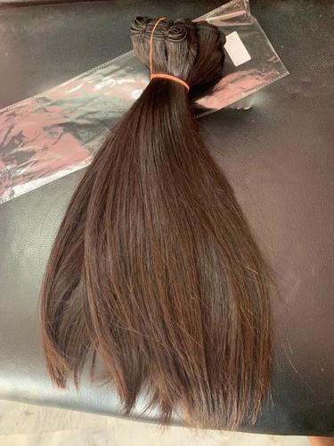 Remy Hair Weft Extension - 100% Natural Human Hair Wavy Style Brown Poly Pack