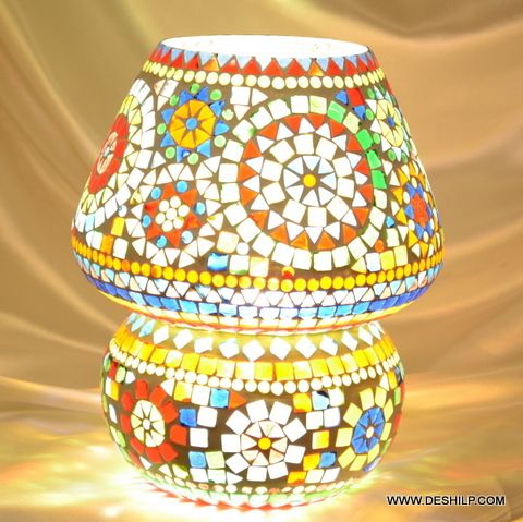 Mosaic Lamp Glass Made