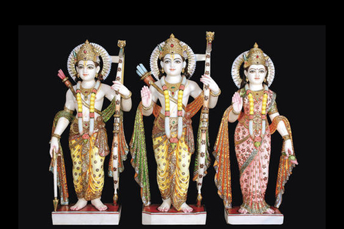Marble Moorti Ram Darbar Statue