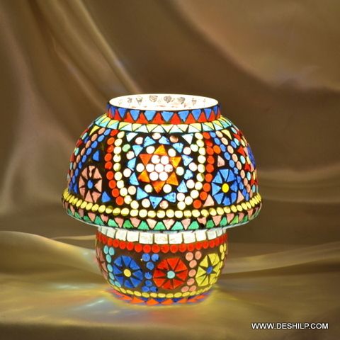 Mini Glass Mosaic Table Lamp