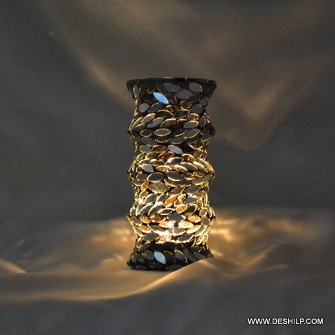 Ring Mosaic Antique Candle Holder