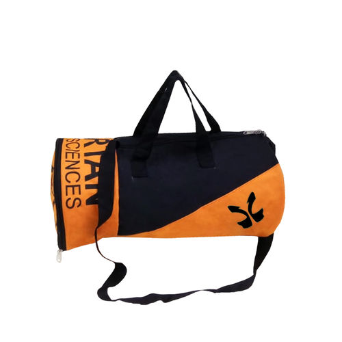 Caris Polyester Orange gym bag