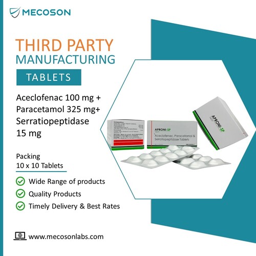 Aceclofenac Paracetamol  Serratiopeptidase Tab