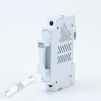 Slfc Solar Photovoltaic 1500v 15amp Fuse And 32a Fuse Holder Combo - 10x65mm Size, Pure Silver Fuse Link With Pet Case | Finger Safe, Self-extinguishable, Ul 94-vo Rated