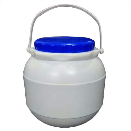 White 5 Kg Round Dahi Matka Hdpe Jars