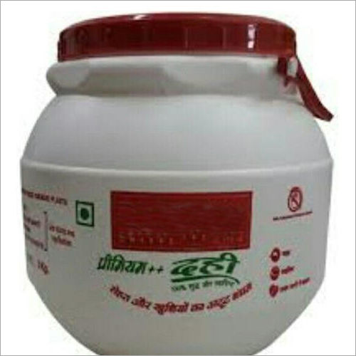 White Hdpe Dahi Matka Jars