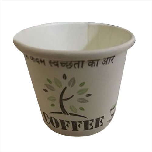 Disposable Paper Coffee Cup - 55 ml, White | Eco-Friendly, Leak Proof, Biodegradable, 100 Pieces Pack, Perfect for Events and Parties