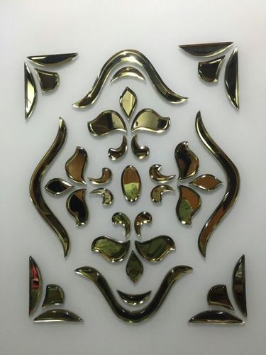 Decorative Art Glasses - Transparent Curved Double Tempered Mirror | Solid Structure for Door & Window and Furniture Usage