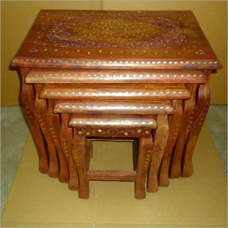 Sheesham Wood Table Nest 5W