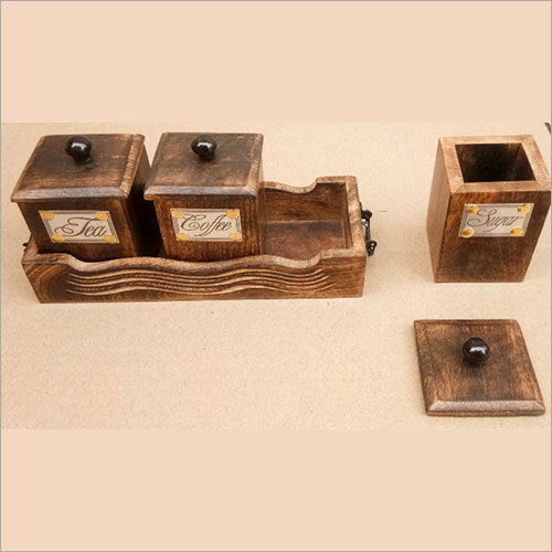 Mango Wood Tea Coffee Sugar Set At Price 150 Inr In Saharanpur Mango Wood Tea Coffee Sugar Set At